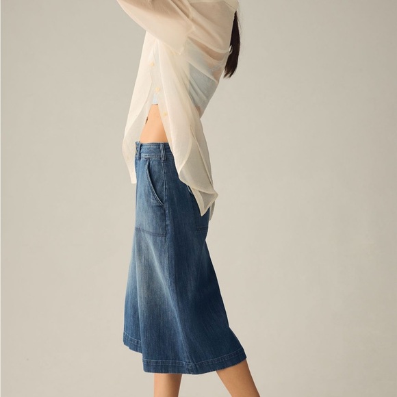 Anthropologie Pilcro Mid Length Utility Cullottes - Picture 2 of 6